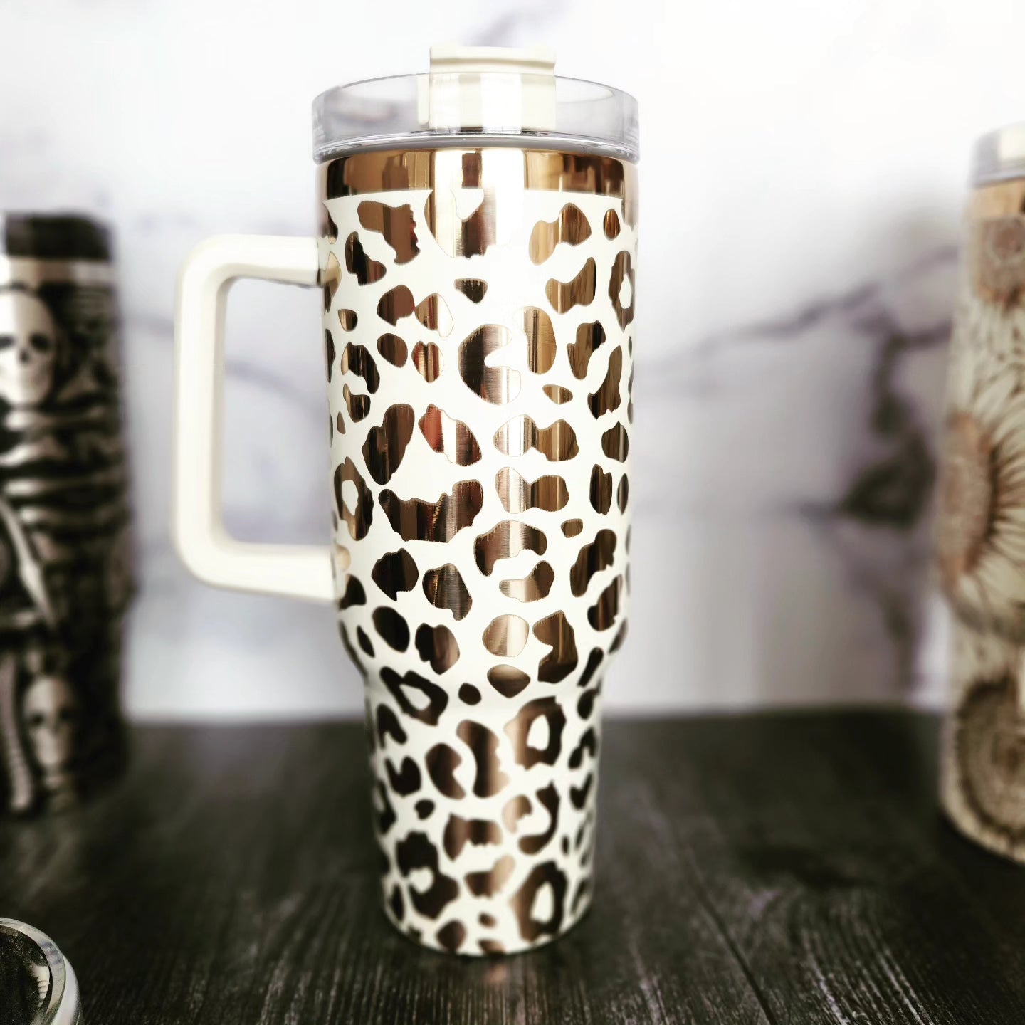 Copper Cream 40 oz Engraved Tumbler